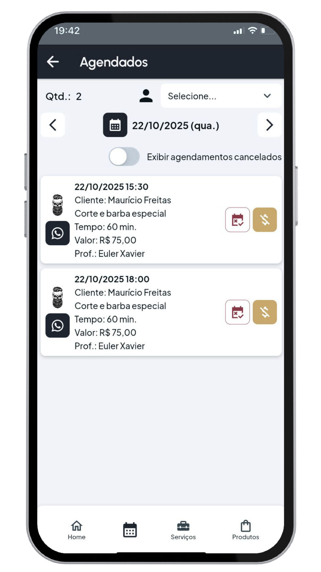 AgendEja - Interface Mobile 5
