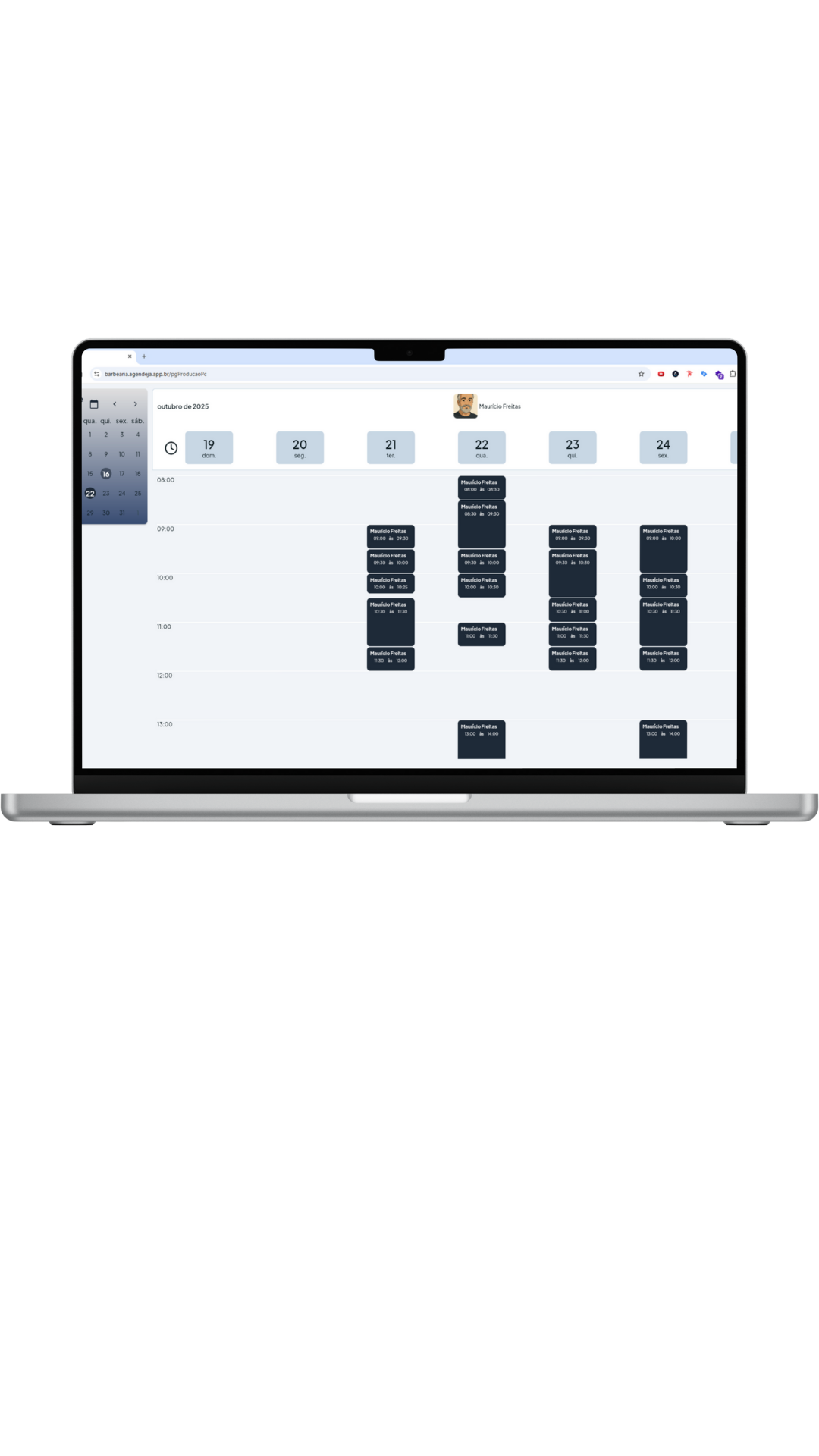 AgendEja - Interface Desktop